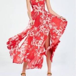 Free people raspberry halter dress sz M